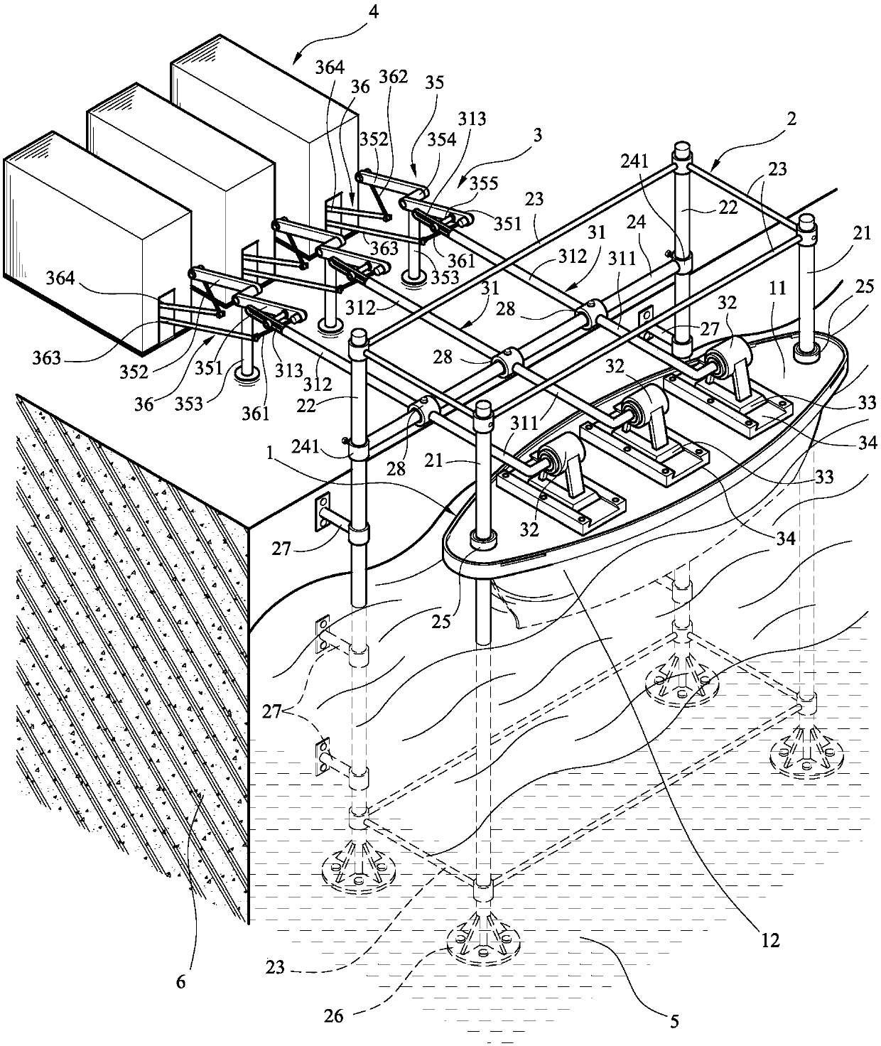 Sea wave buoyancy and earth gravity power generation system