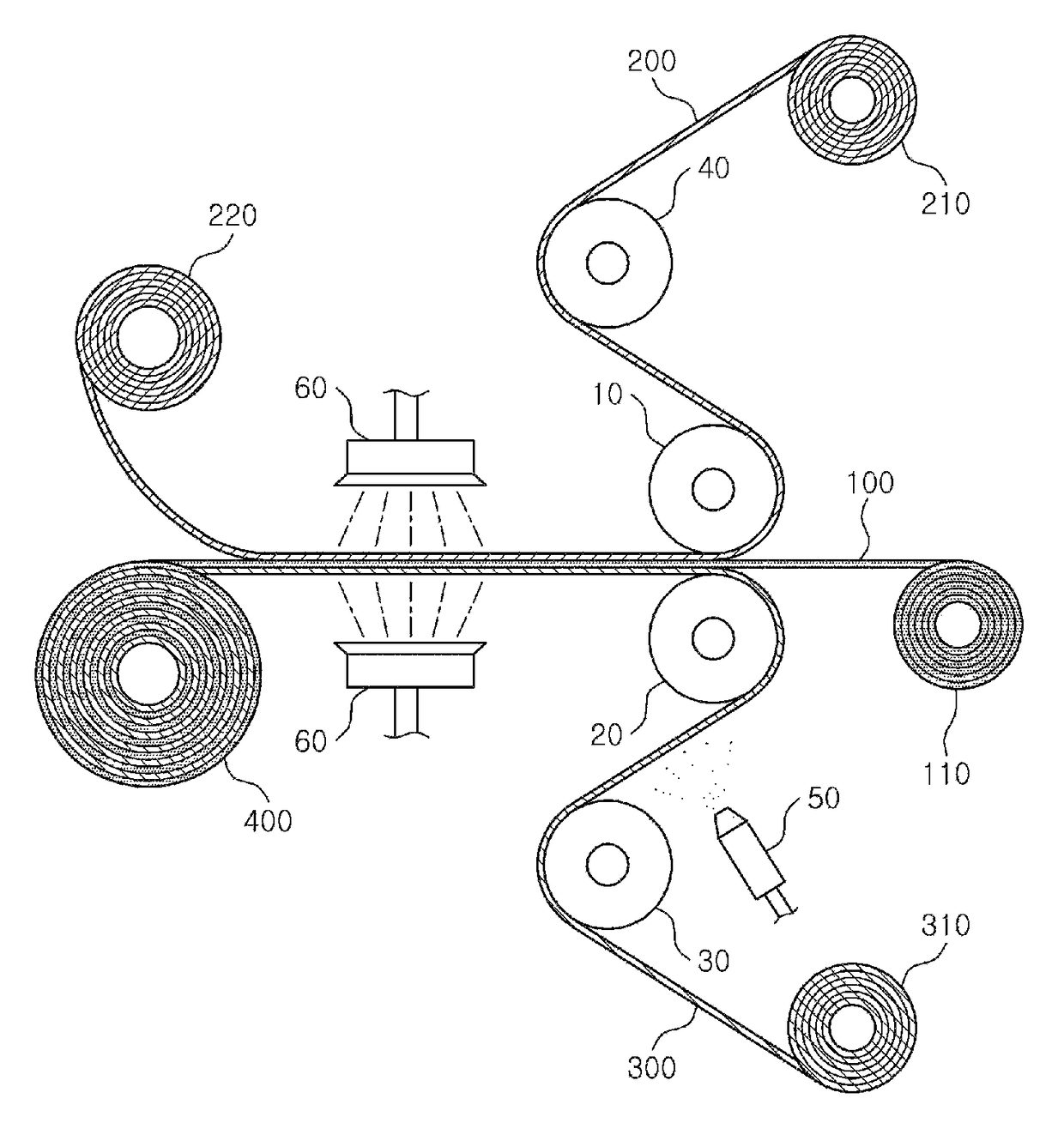 Method for manufacturing one-sided thin polarizing plate