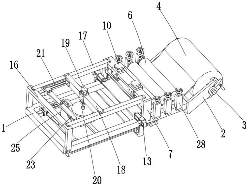 Sponge cutting device for massage chair production