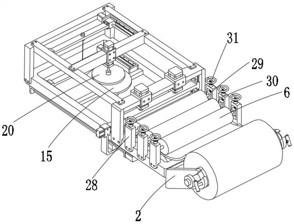 Sponge cutting device for massage chair production