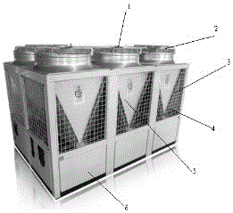 Ultra-low temperature heat-exchange device of air source unit