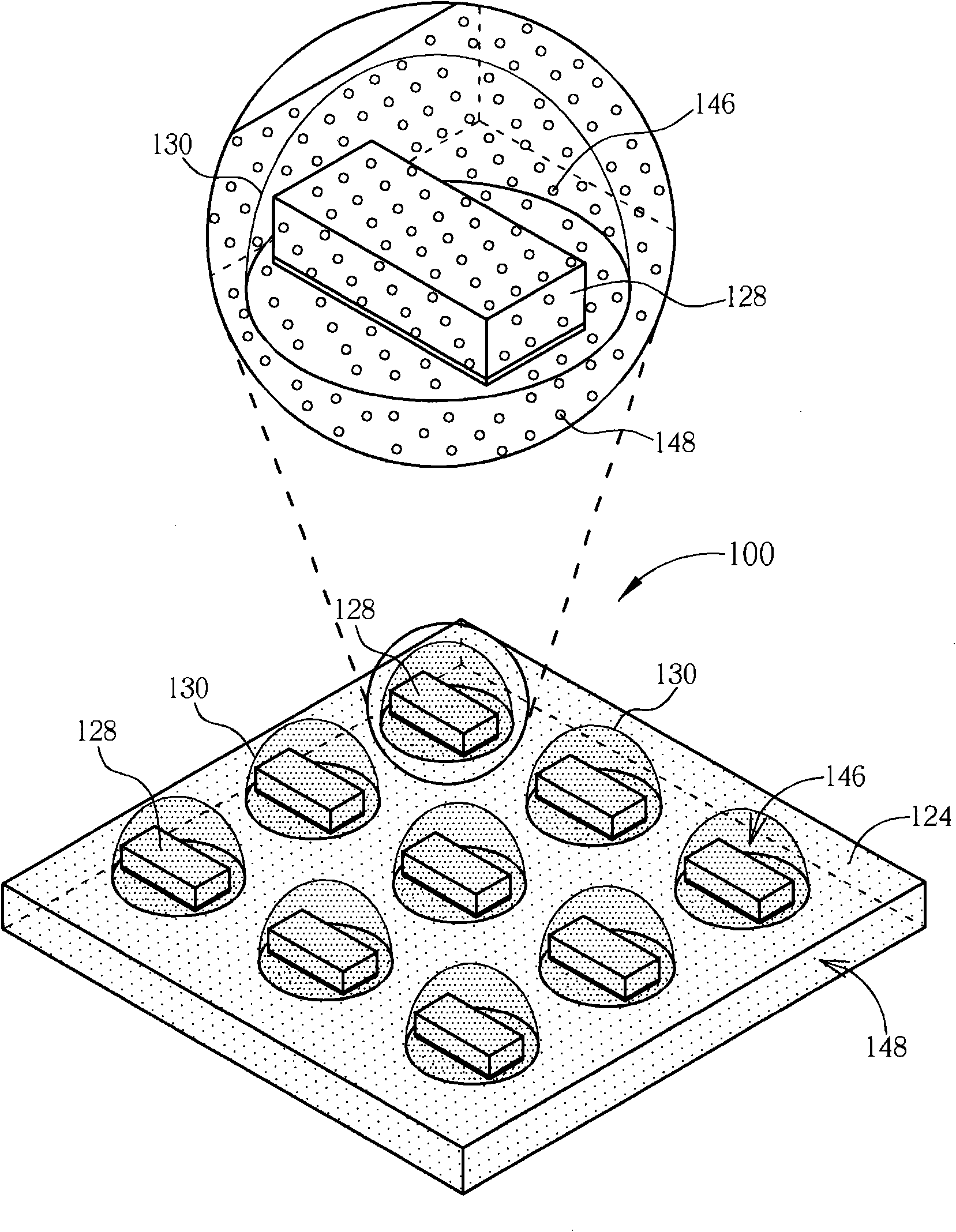 Light emitting diode device and packaging method therefore