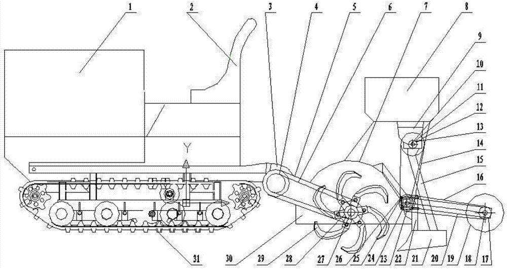 Precision seeding and compaction compound working machine for rape