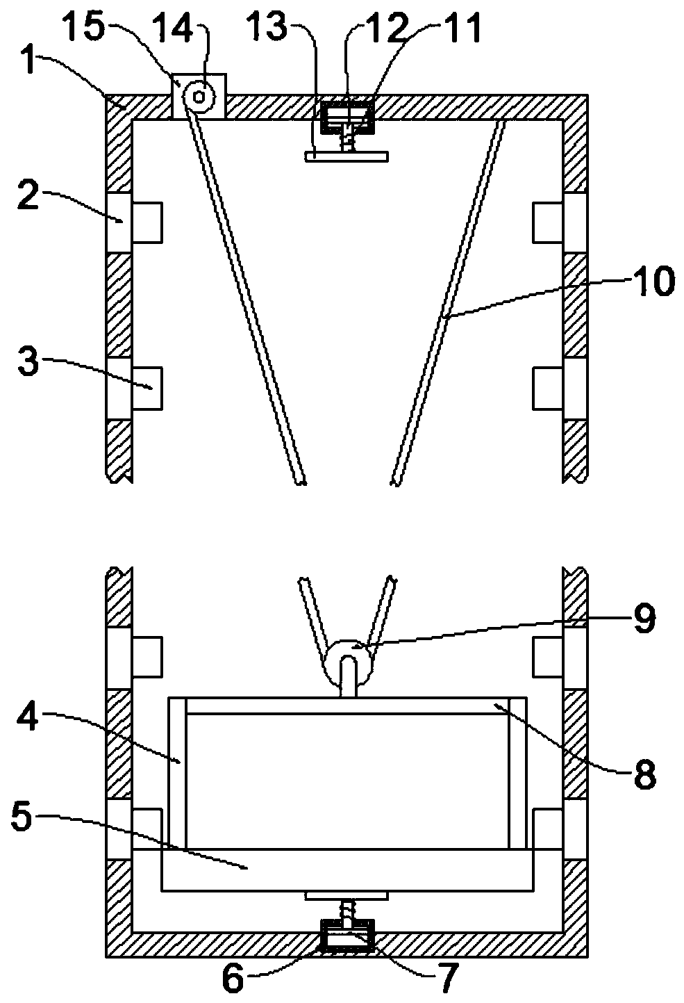 Goods conveying device