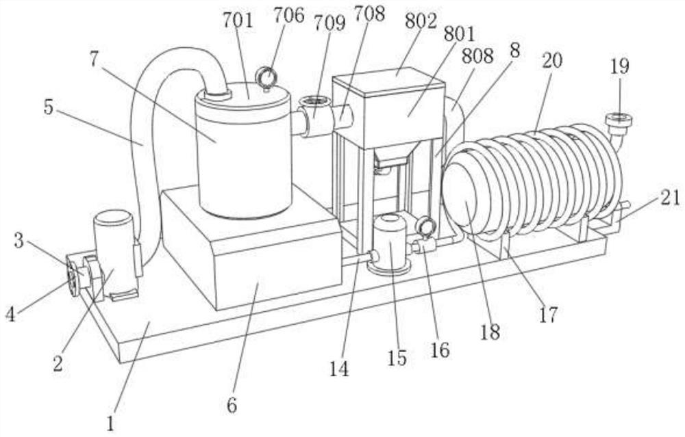 Comprehensive utilization device for waste heat of oil extraction sewage in oil field