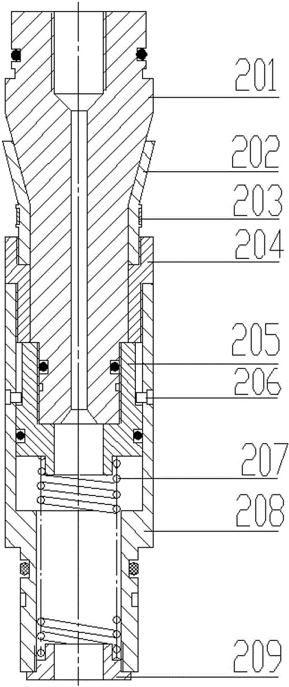 Horizontal well logging anti-top unlocking device