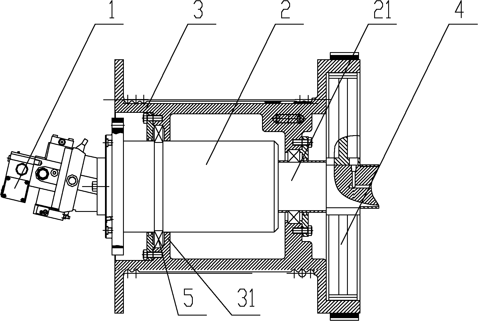 Engineering machine and outer-hooping and inner-expanding type winding mechanism thereof