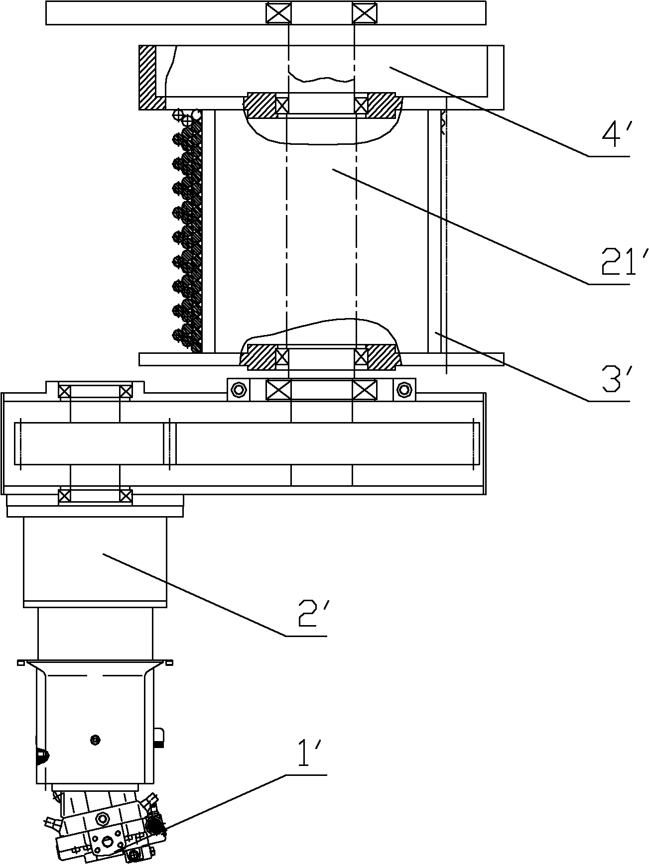 Engineering machine and outer-hooping and inner-expanding type winding mechanism thereof