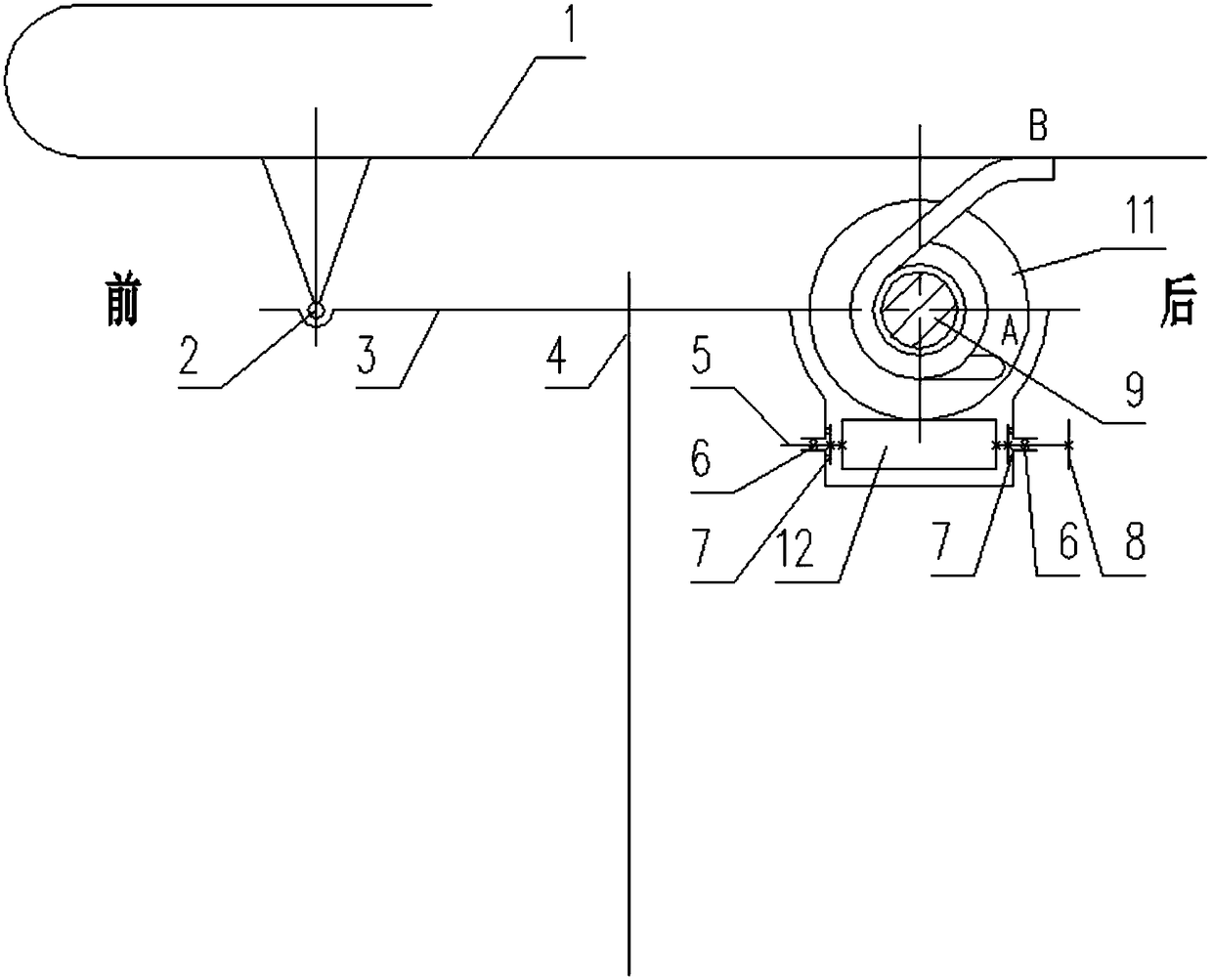 Self-locking stepless adjustment device for the initial reaction force of the backrest swivel chair swinging back and forth