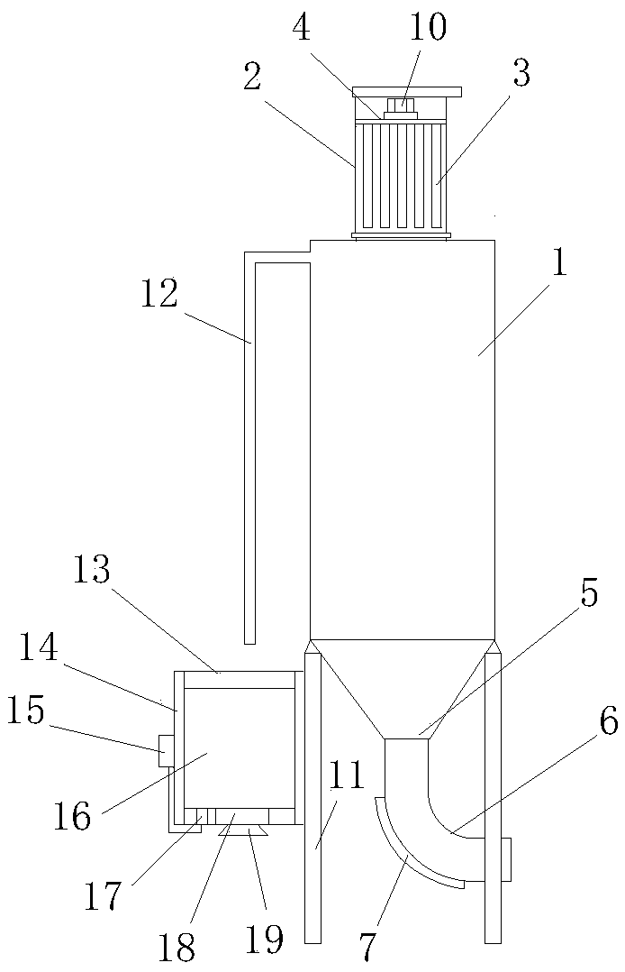 Cement bin with overflow device