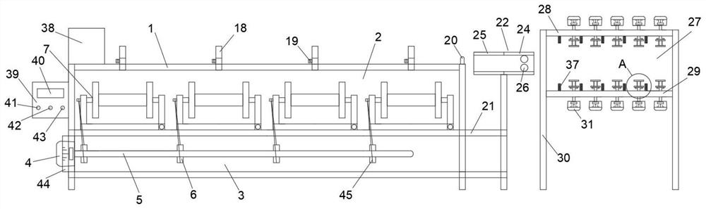 Stranding machine for rubber strip production