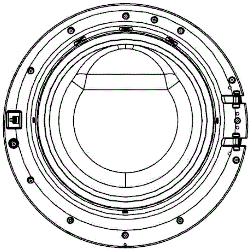 Structure of door ring assembly for washing machine