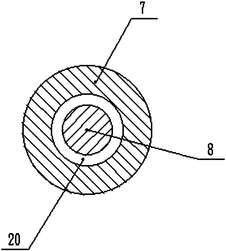 Pull-type power overhead transmission line deicing device