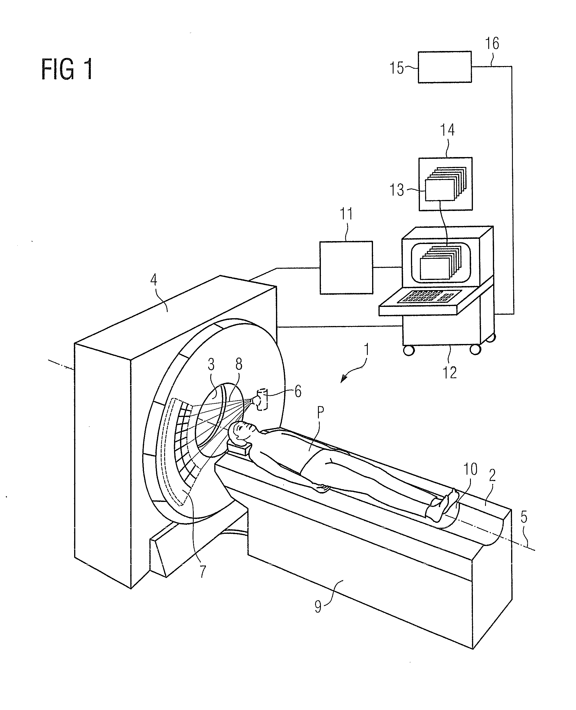 Method and device to assist in dose reduction of x-ray radiation applied to a patient