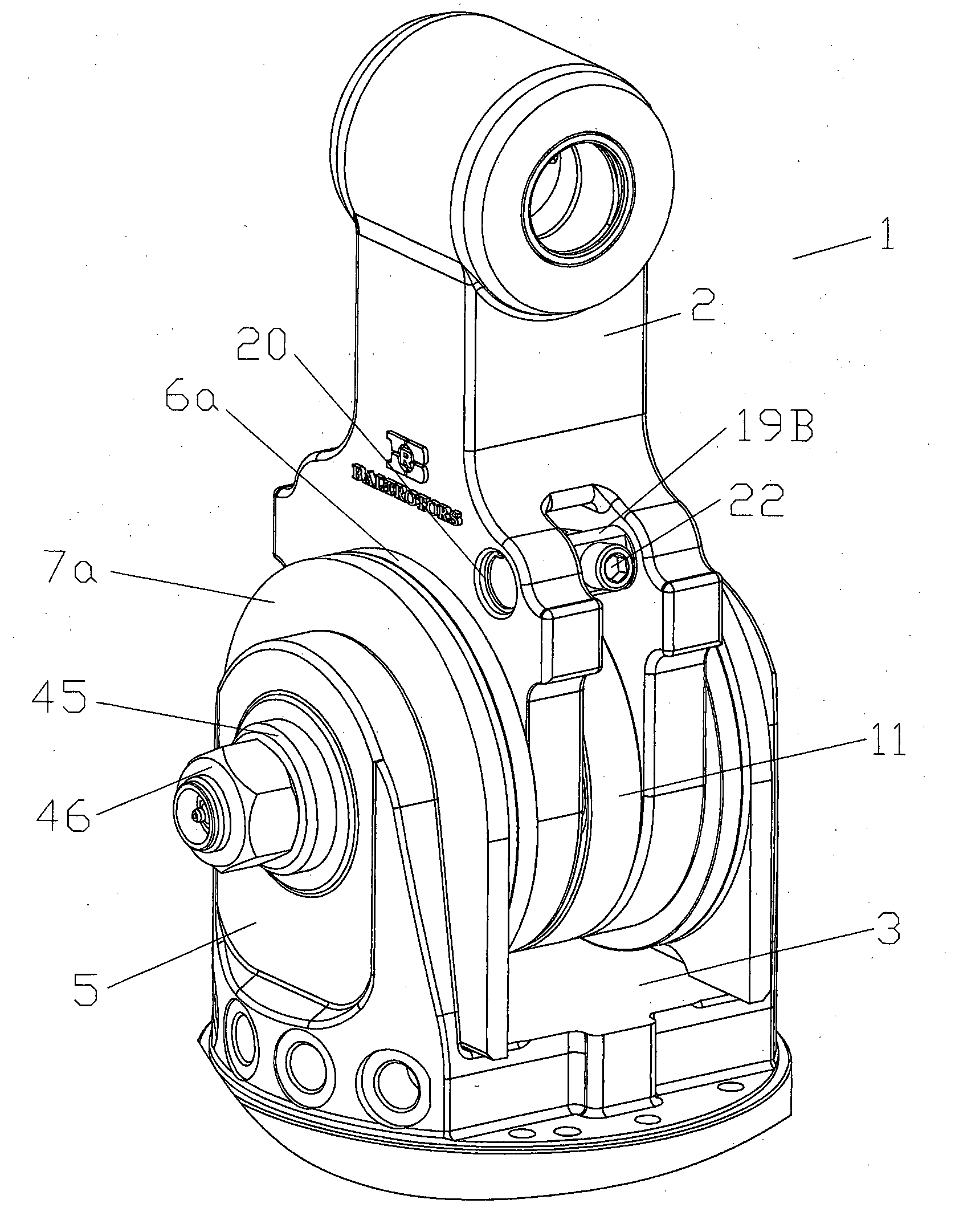 Swing damper with disc brakes and its control mechanism