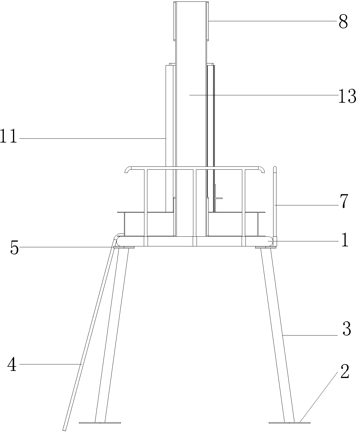 Stimulated comprehensive experimental device for anchorage construction of anchor bolt support