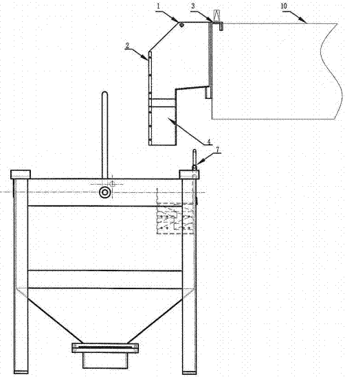 A combination mechanism of steel ball out and tooling