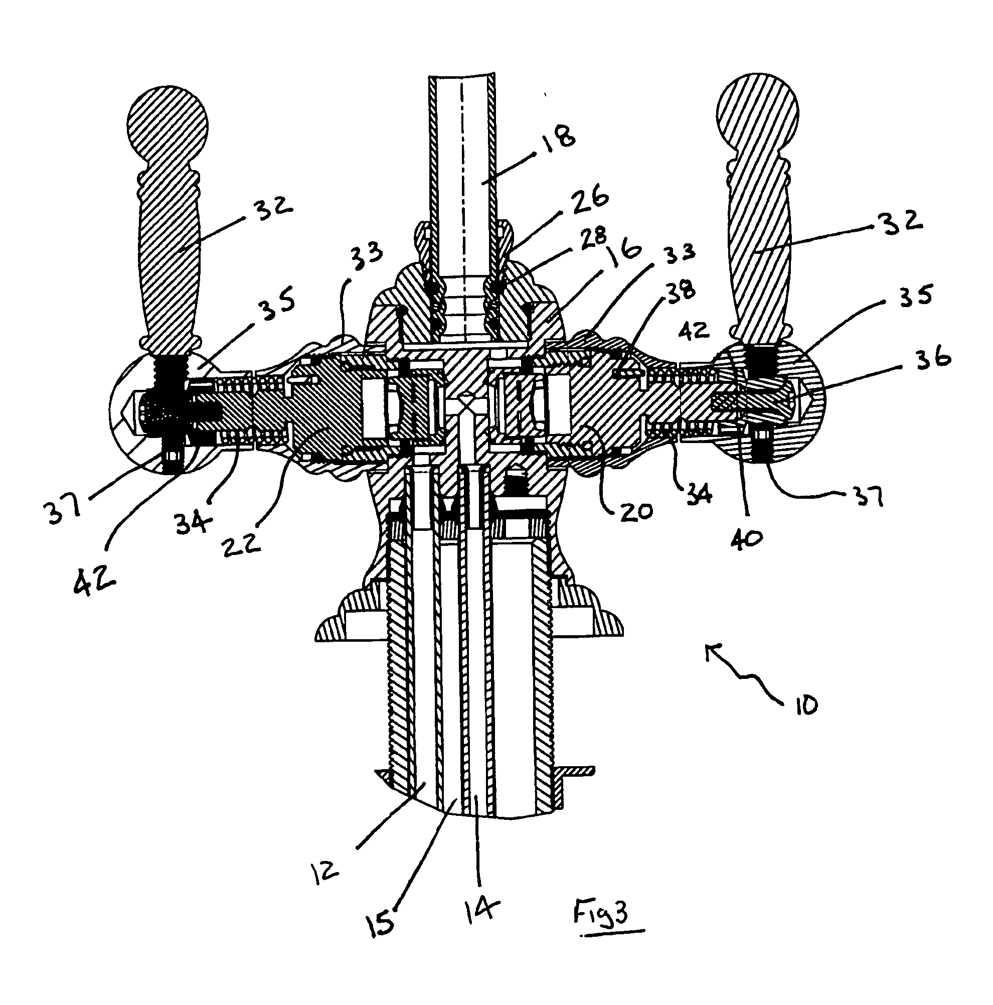 Self-closing rotary valve