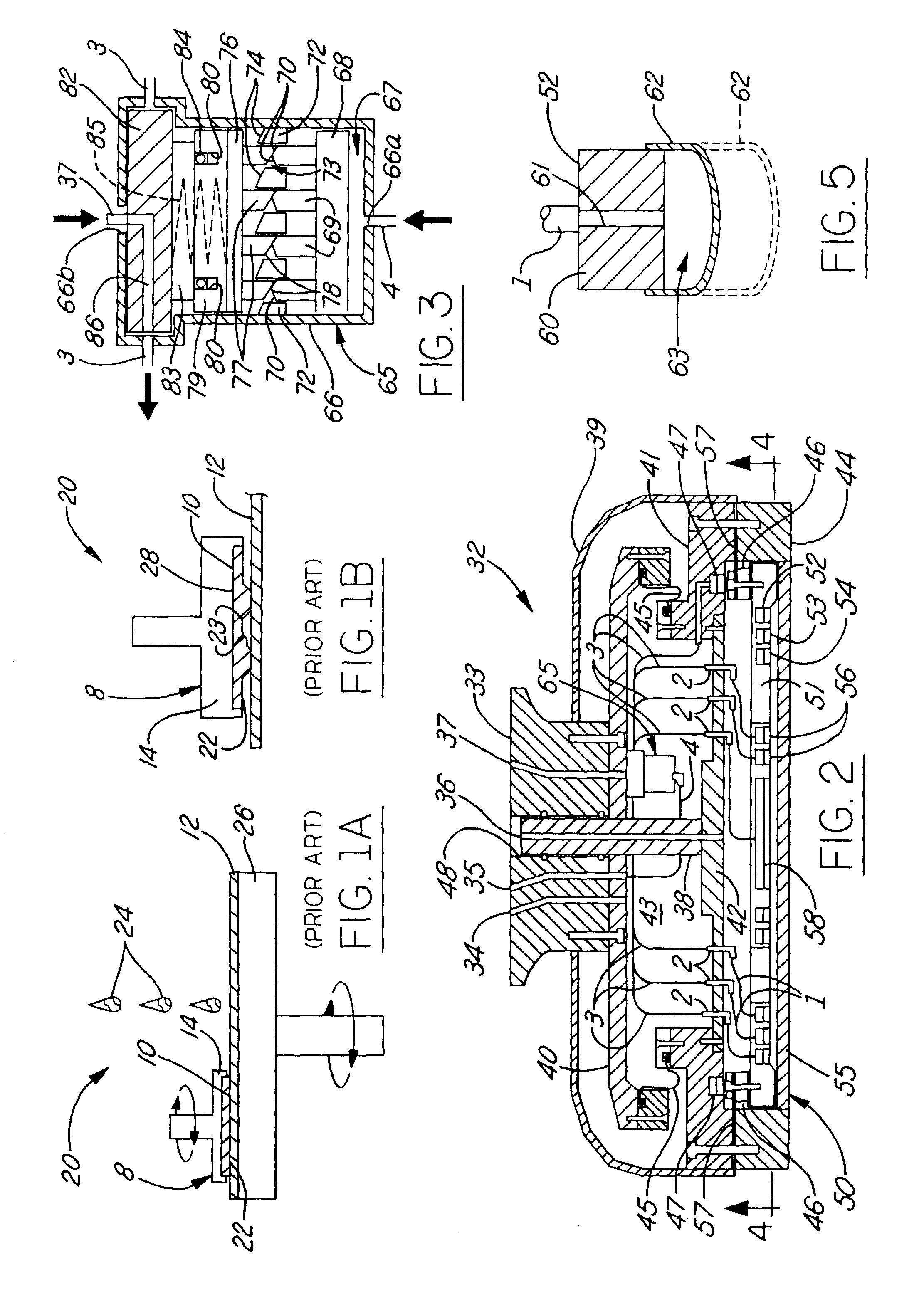 CMP apparatus polishing head with concentric pressure zones