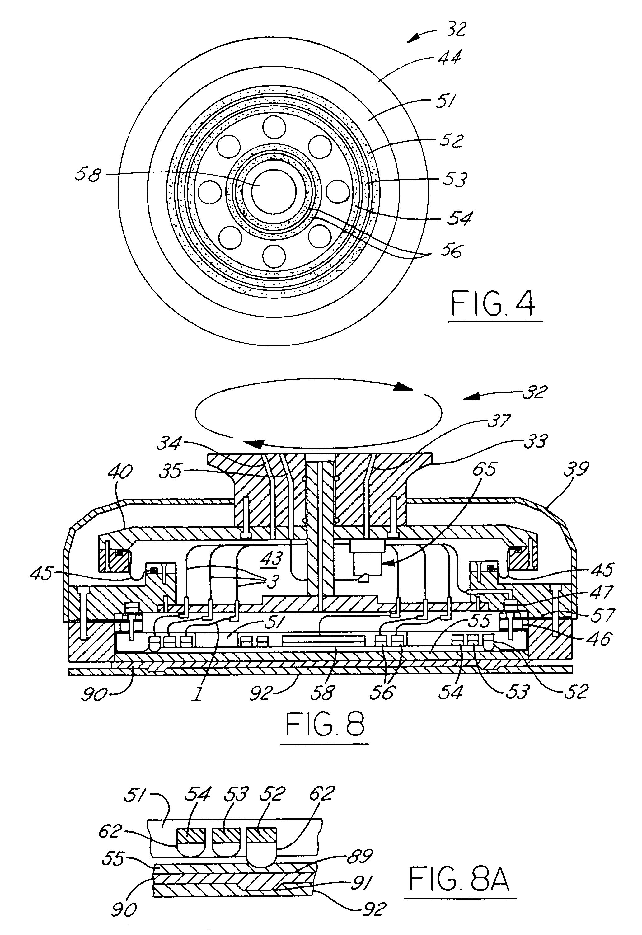 CMP apparatus polishing head with concentric pressure zones