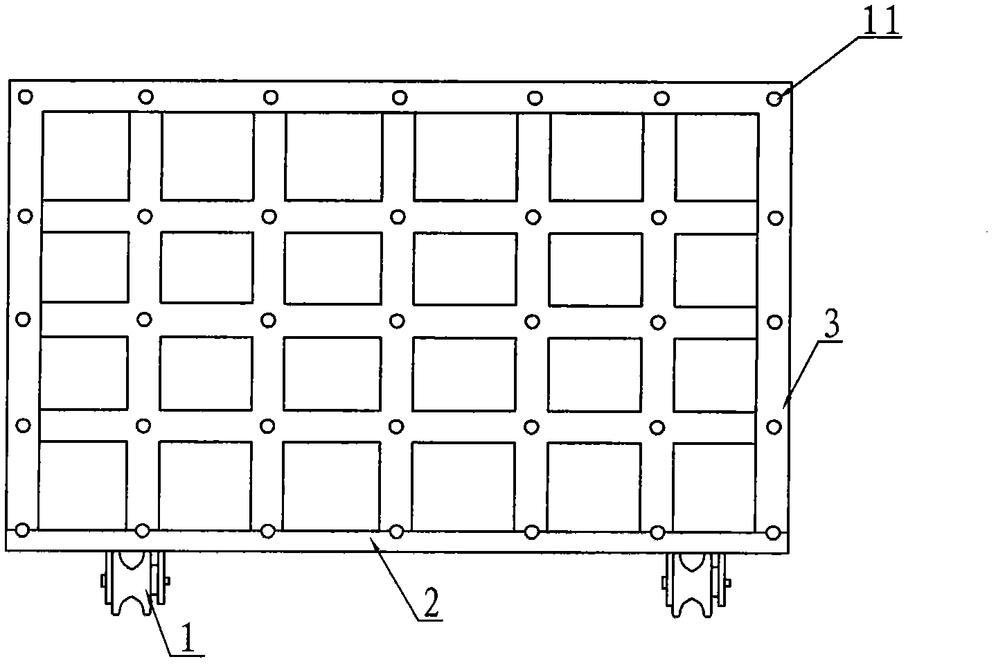 Double-sided-scanning type irradiance testing jig