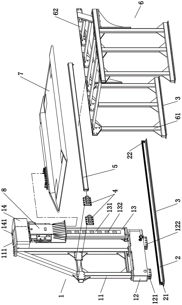 Gantry frame for three-dimensional parking equipment without avoidance