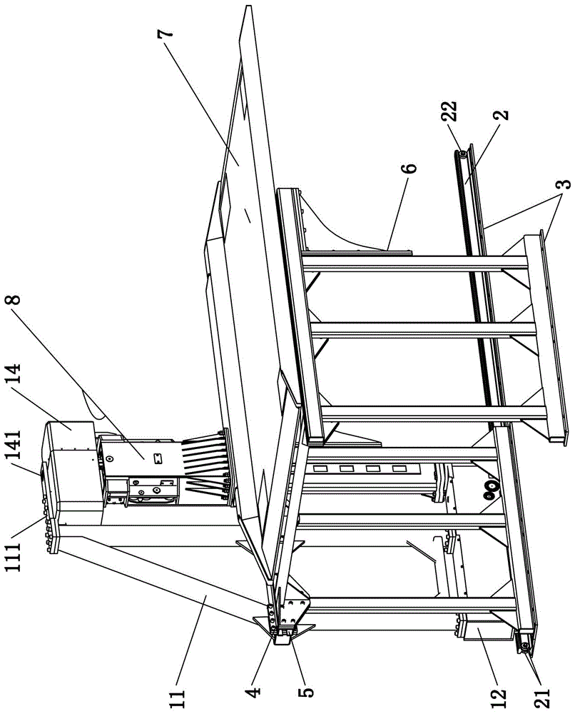 Gantry frame for three-dimensional parking equipment without avoidance