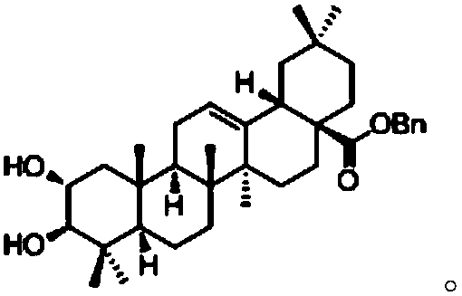 L-phenylalanine modified maslinic acids as well as synthesis methods and application thereof