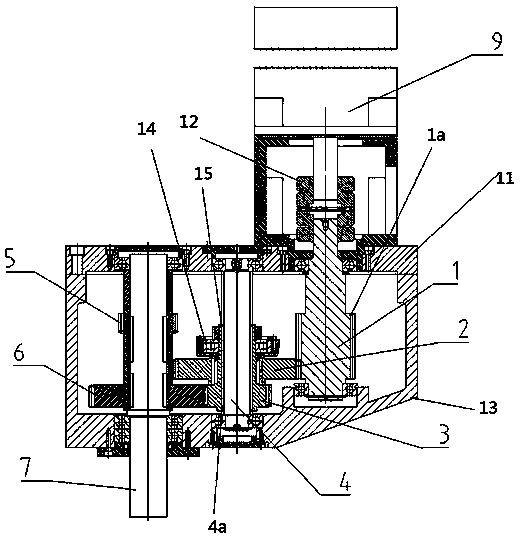 Special peed change mechanism for numerical control machine tool