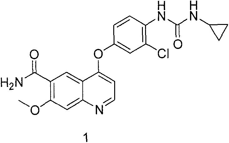Synthesis method for lenvatinib