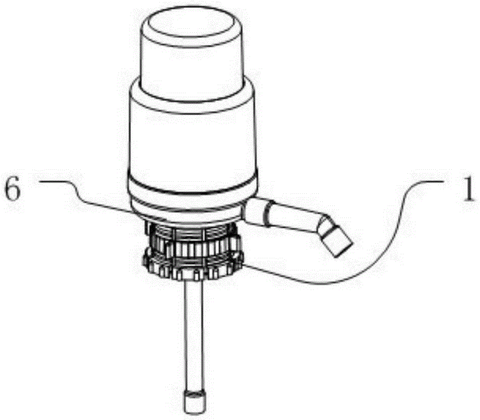 Water-taking device for barreled water bucket