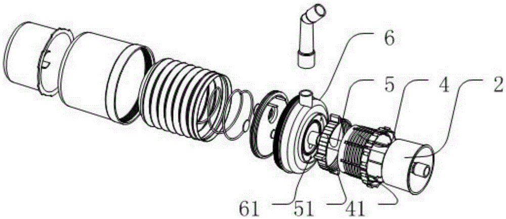 Water-taking device for barreled water bucket