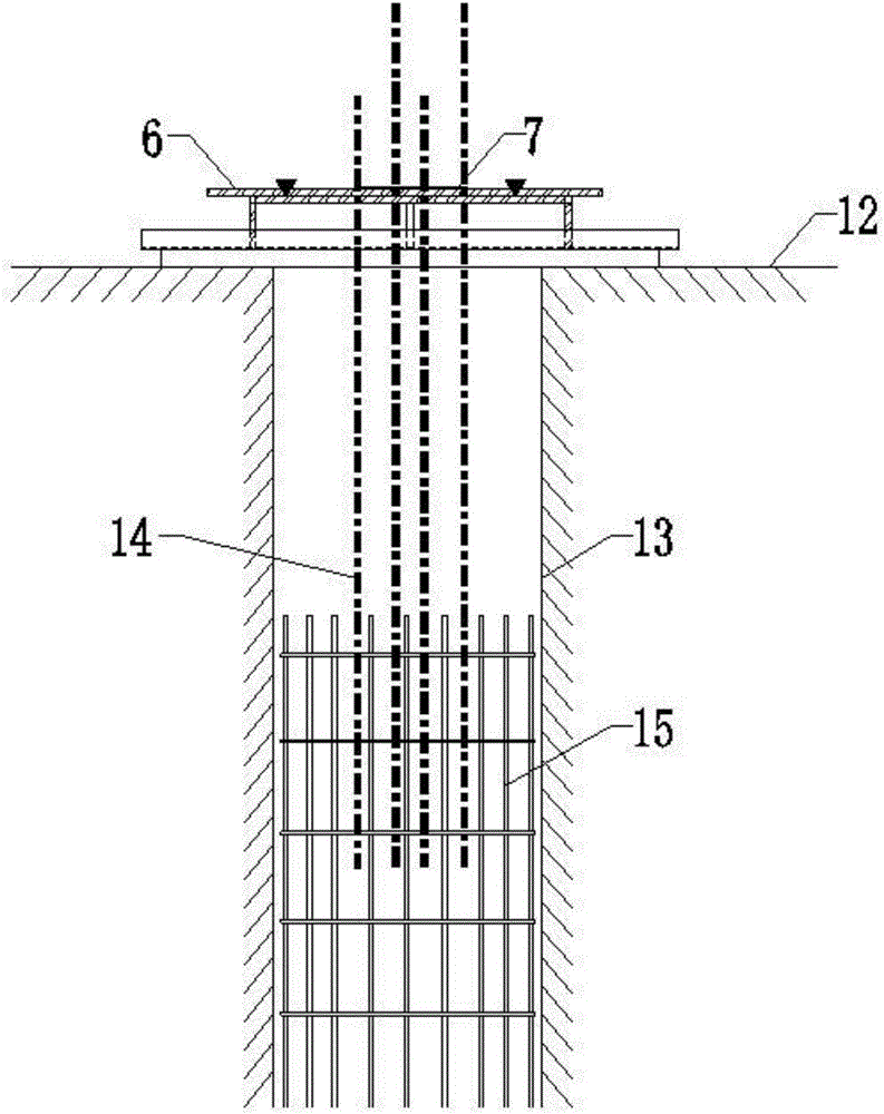 Positioning construction method for foundation joint bars of super long foundation pile