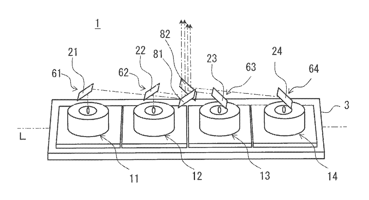 Laser light source device and video display device