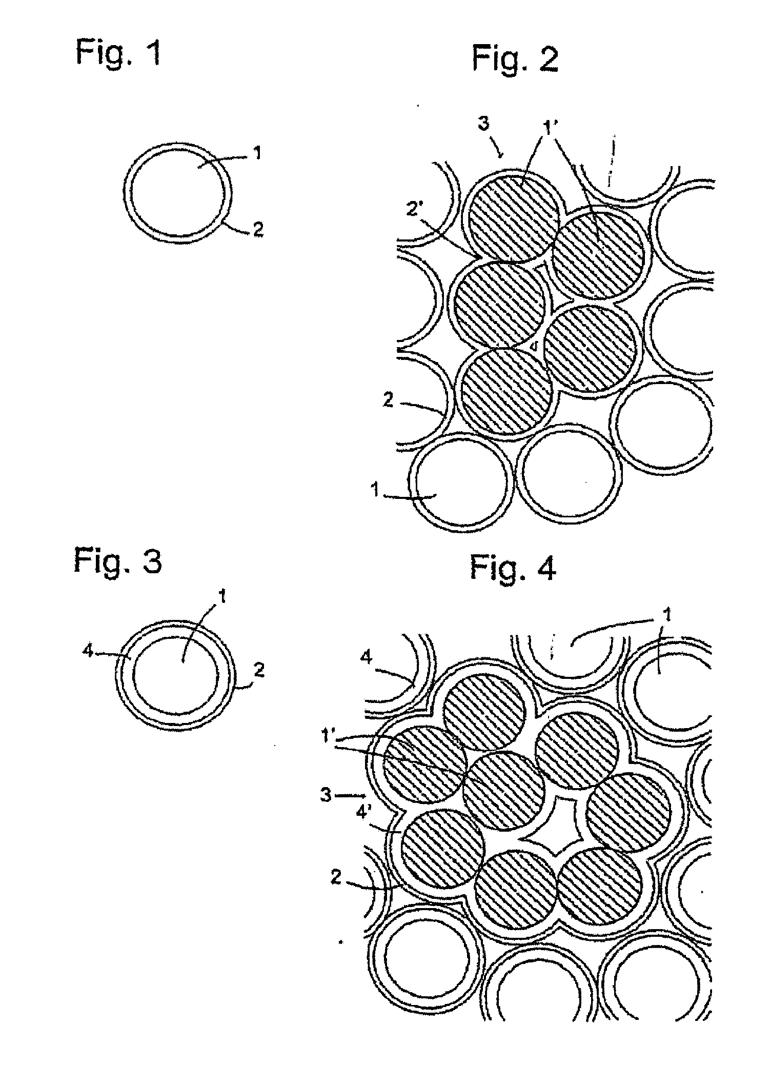 Granular material for 3d binder printing, production method and uses therefor