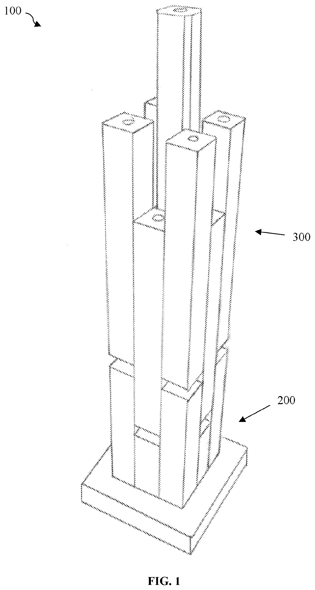 Construction using bundled tube and threaded stepped dowels