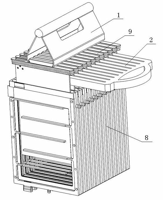 Device for quickly replacing battery lead plates