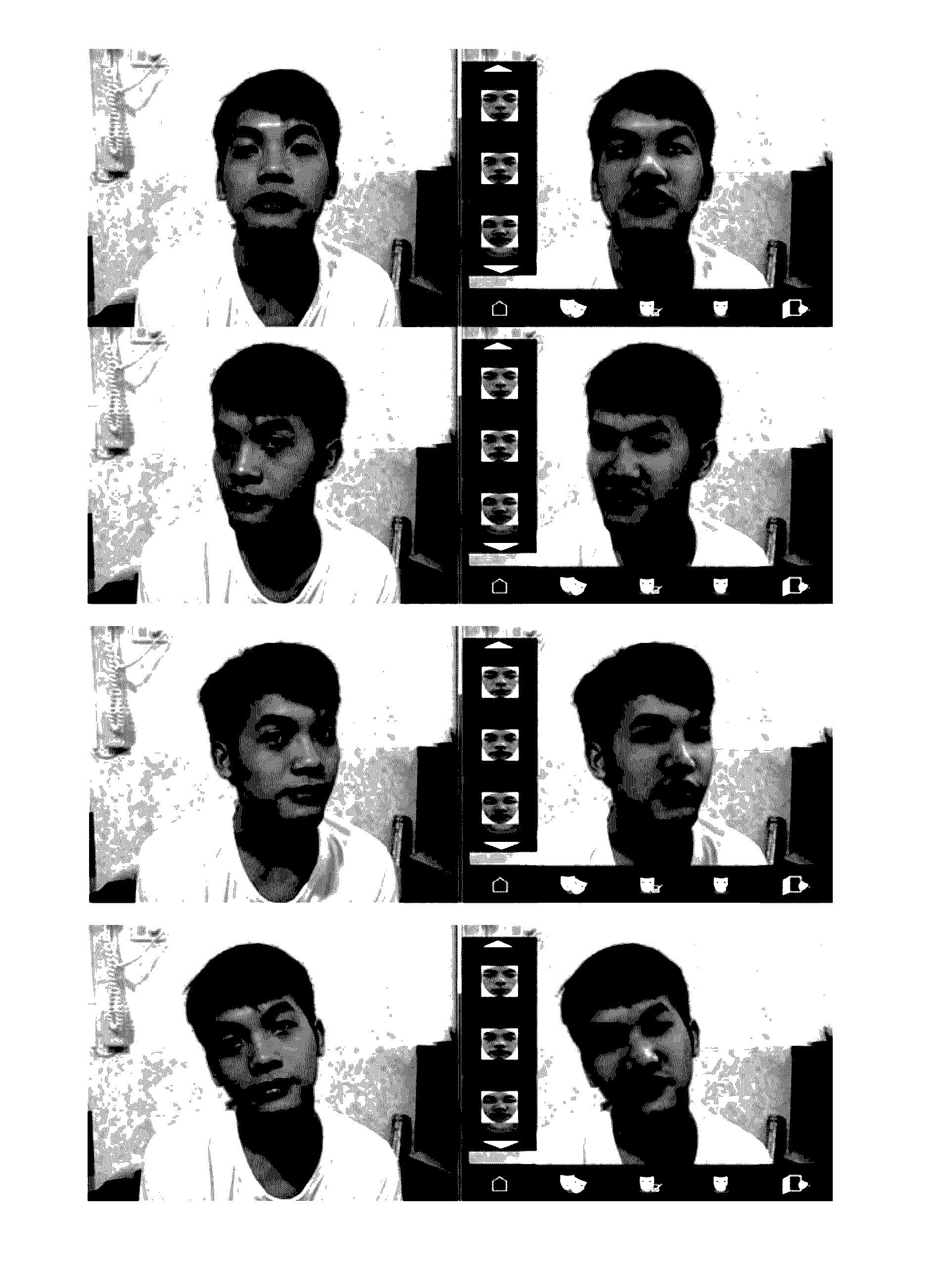Method for automatic video face replacement by using a 2d face image to estimate a 3D vector angle of the face image
