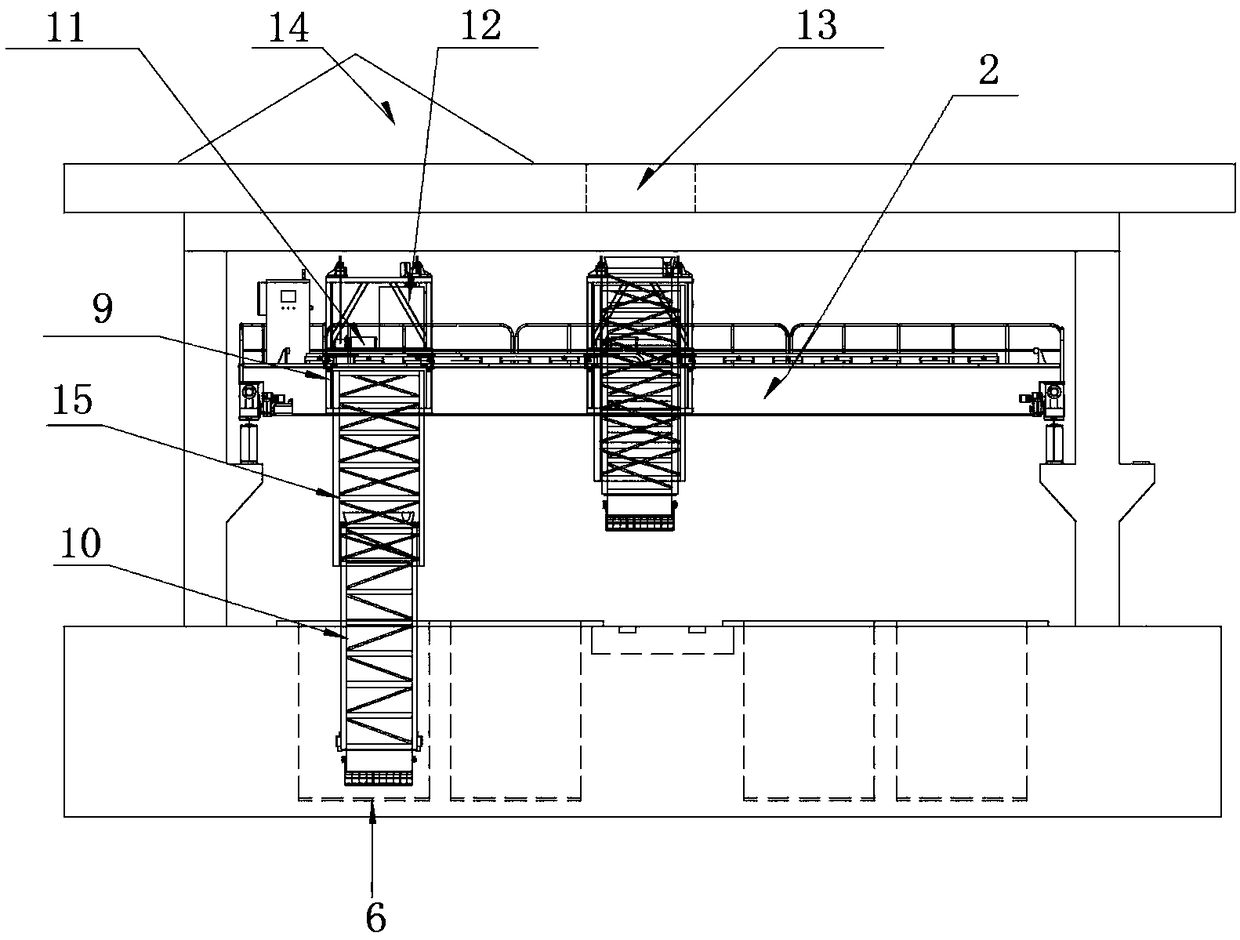Fermented grain cellar feeding and discharging conveying system