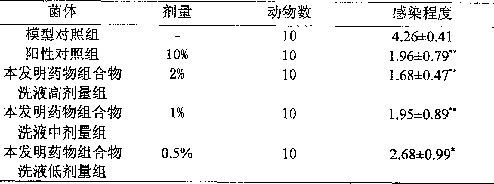 Vagina external-use medicine composition and its preparing method and use