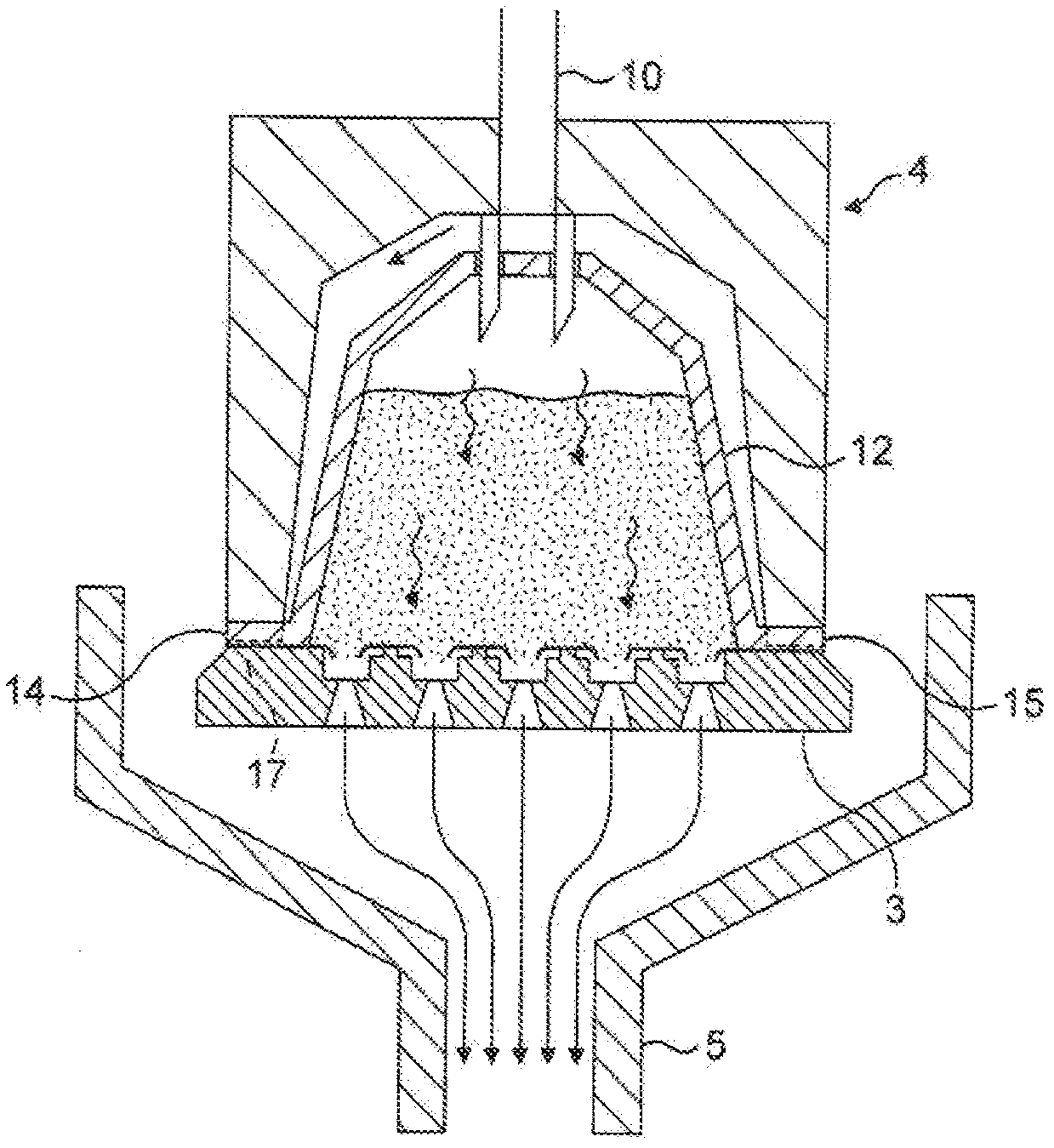 Capsule and method for preparing a beverage such as coffee from said capsule