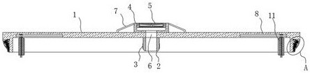 Heat dissipation structure for game picture rendering device