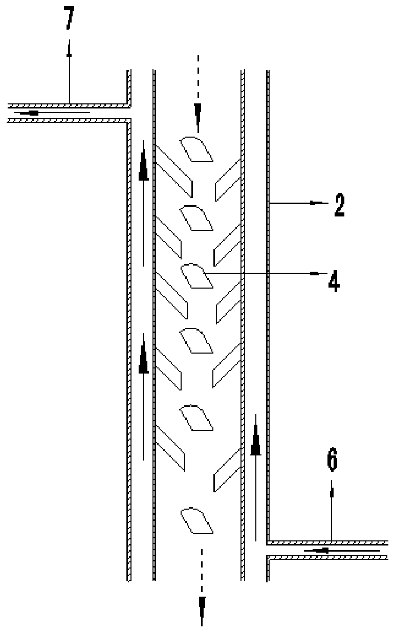 Device for treating chemical gaseous phase deposition furnace exhaust