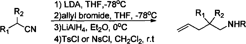 Method for synthesizing fluoro nitrogen heterocyclic compound