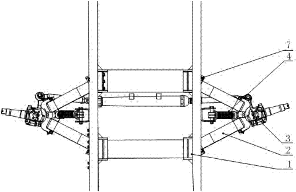 Non-independent suspension frame