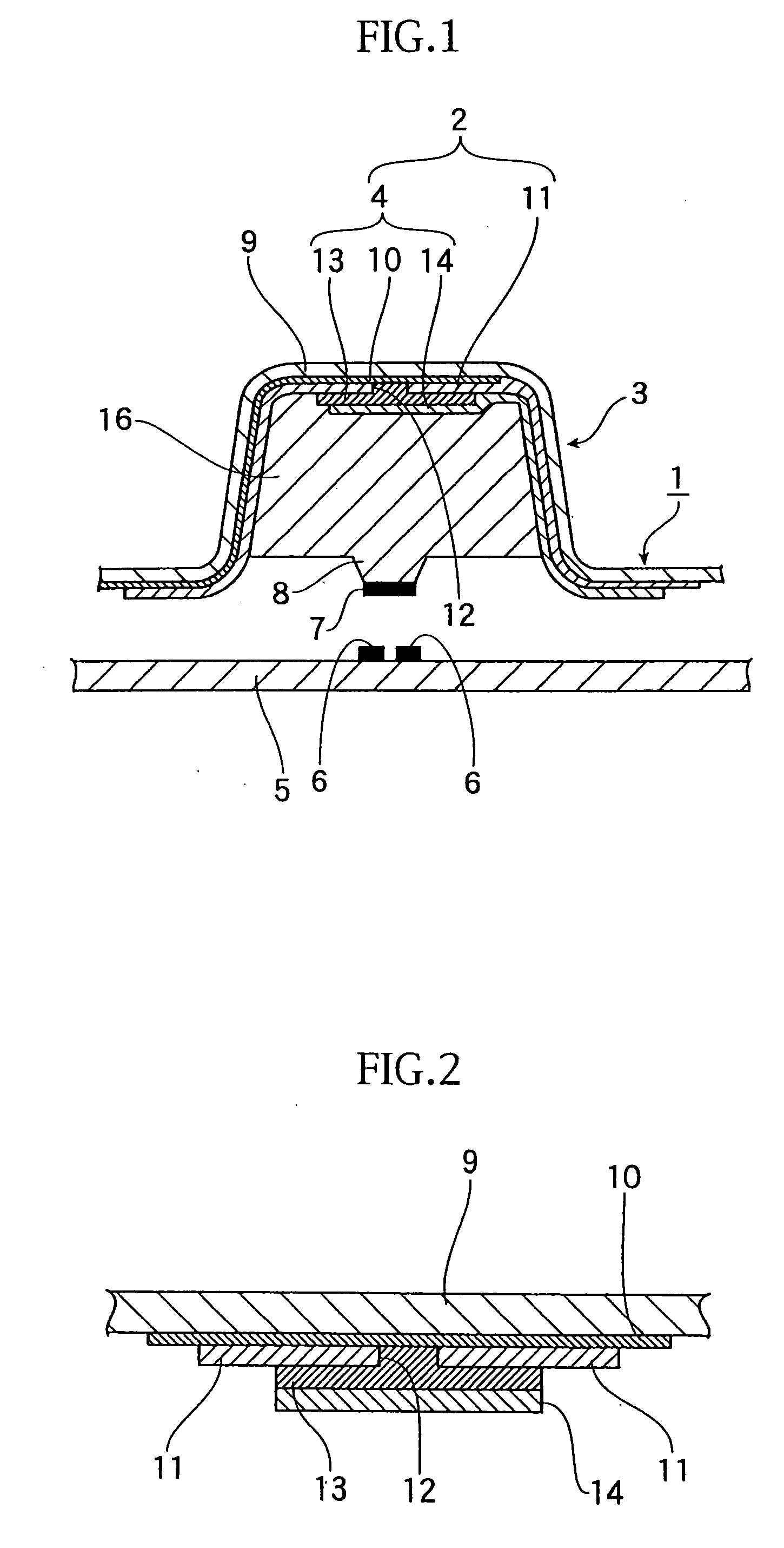 Push-button switch member and manufacturing method of same