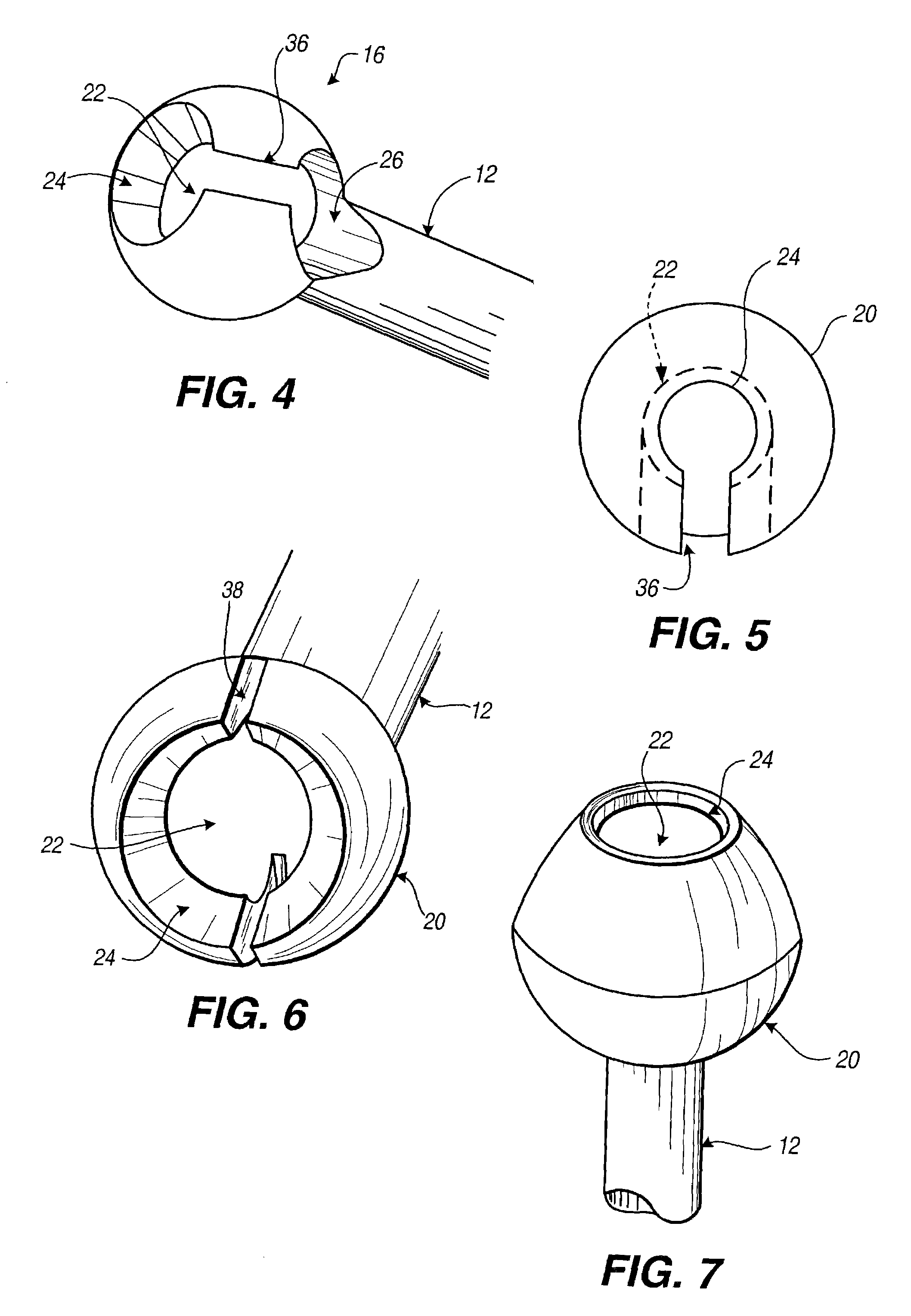 Connection rod for screw or hook polyaxial system and method of use