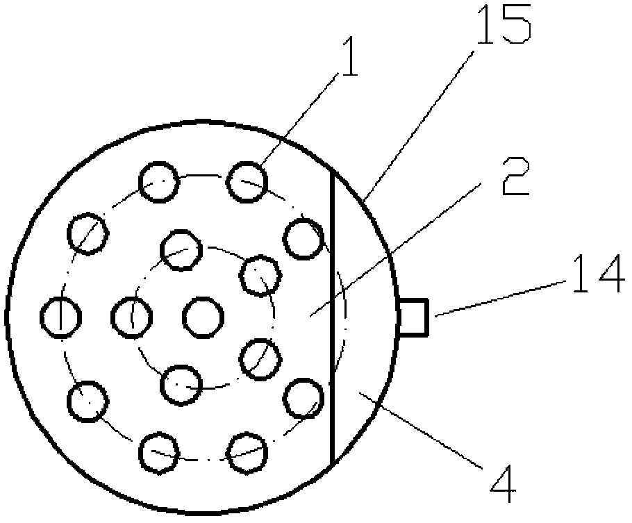 Diversion-type gas-liquid separation unit, gas-liquid separation device and multi-phase flow reactor