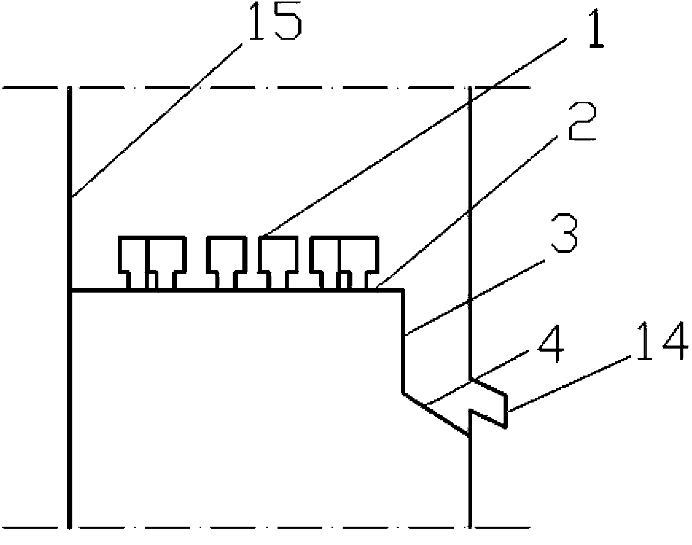 Diversion-type gas-liquid separation unit, gas-liquid separation device and multi-phase flow reactor