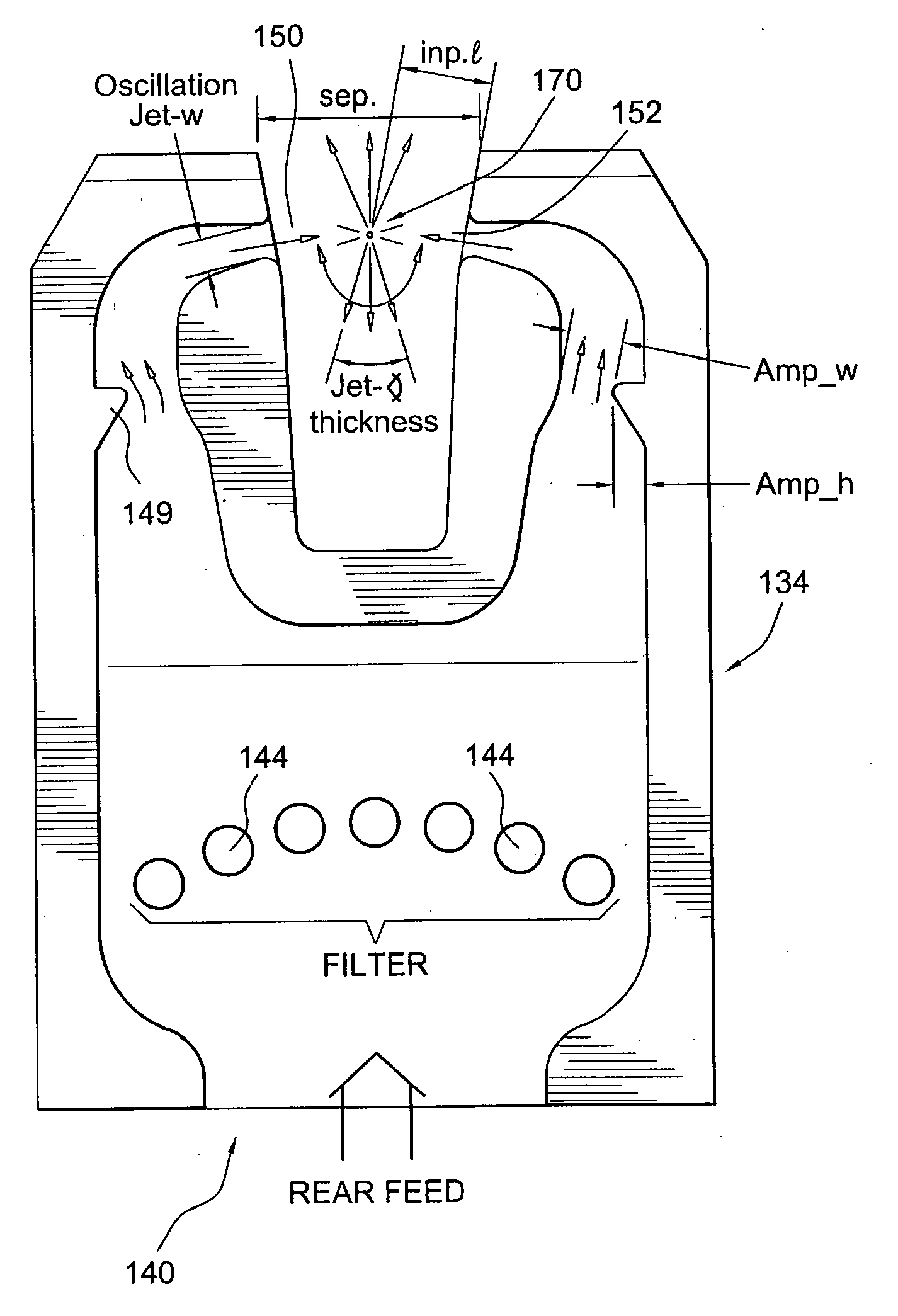 Full coverage fluidic oscillator with automated cleaning system and method